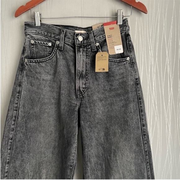 NWT Levi’s Cinch Barrel Jeans Black - Picture 8 of 15